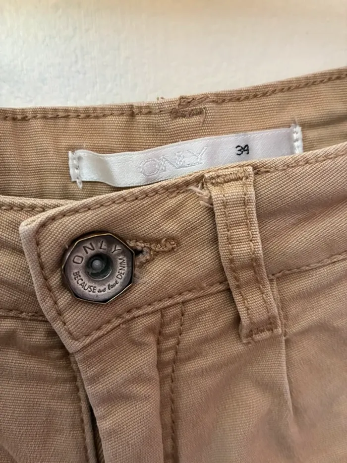 Short jeans marron clair, 34, Only. - photo numéro 4