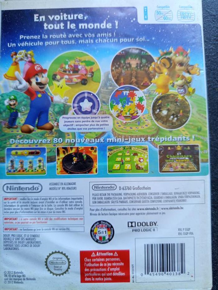 Nintendo - Wii - Mario party 9 - photo numéro 3