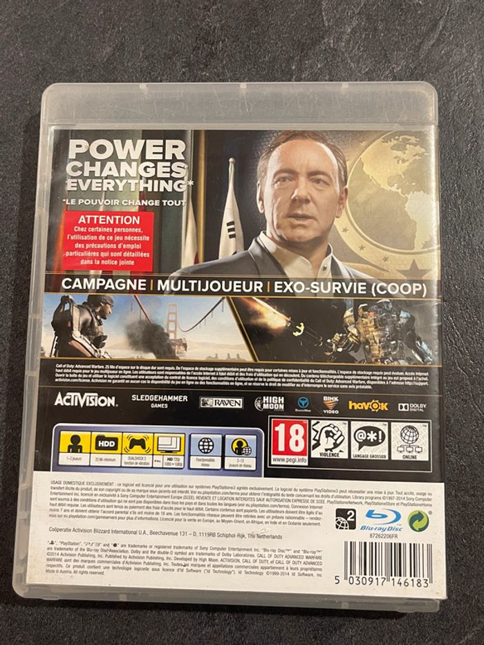 Jeux vidéos PS3 Call Of Duty Advanced Warfare - photo numéro 2