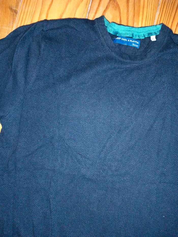 Magnifique pull jules bleu nuit taille M comme neuf - photo numéro 5