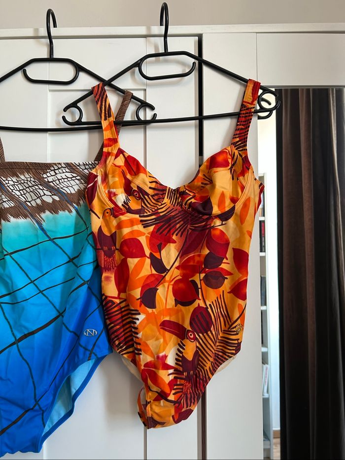 Lot de 3 maillots de bain 1 pièce à motifs Naturana Taille 38 - photo numéro 6