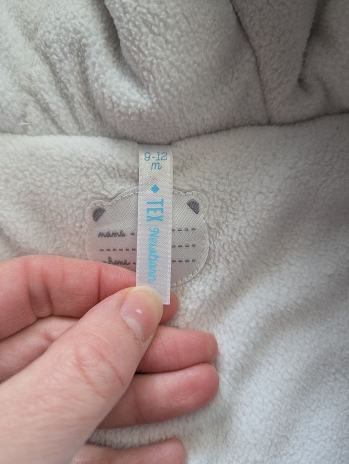 Combinaison manteau gris 9/12 mois