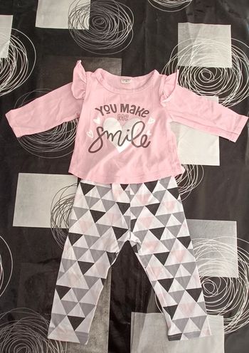 Ensemble fille haut manches longues + legging