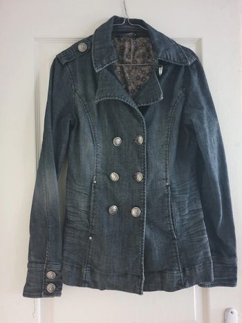 veste en jeans noir