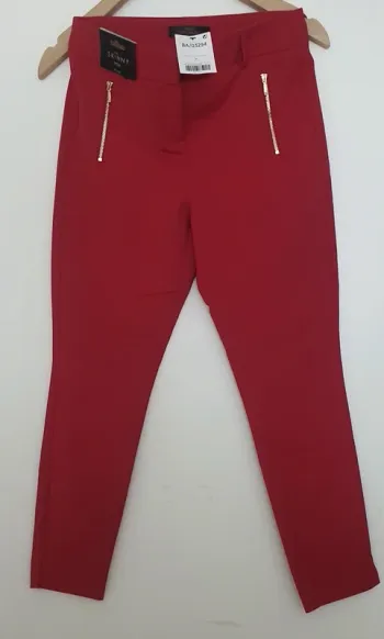 Pantalon skinny rouge