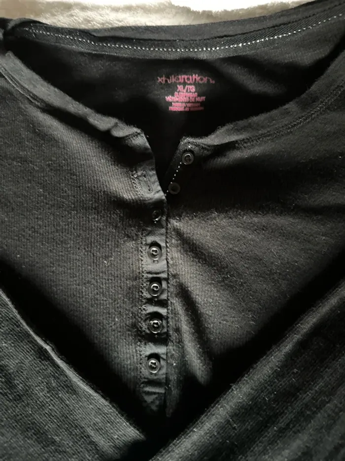 Long sleeve ribbed Henley - photo numéro 2