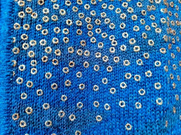 Catimini gilet, bleu rois, touches dorées, 12 ans - photo numéro 4