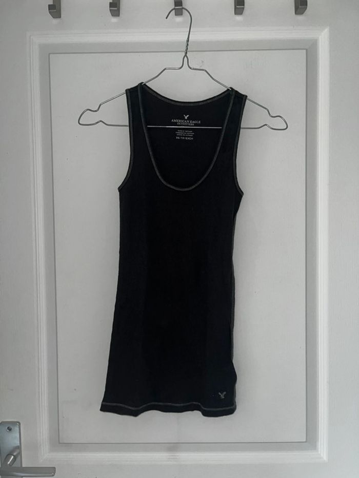 Débardeur noir, taille XS
