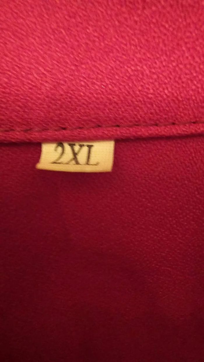 Chemisier femme à perles rouge shein 2XL - photo numéro 2