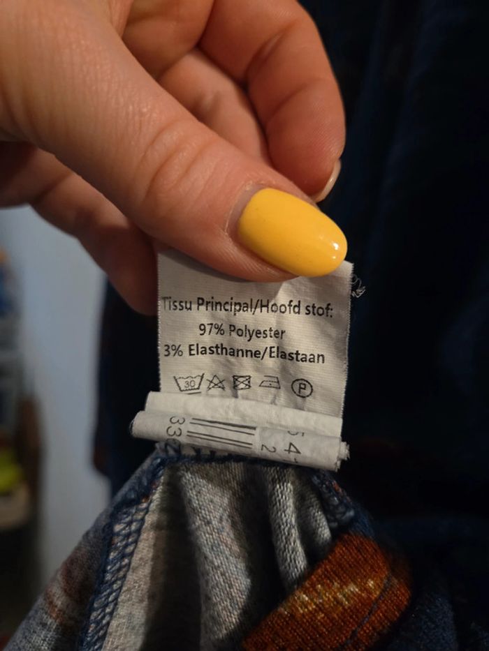 Tunique femme grande taille bleu motifs TBE taille 46 Toscane - photo numéro 5