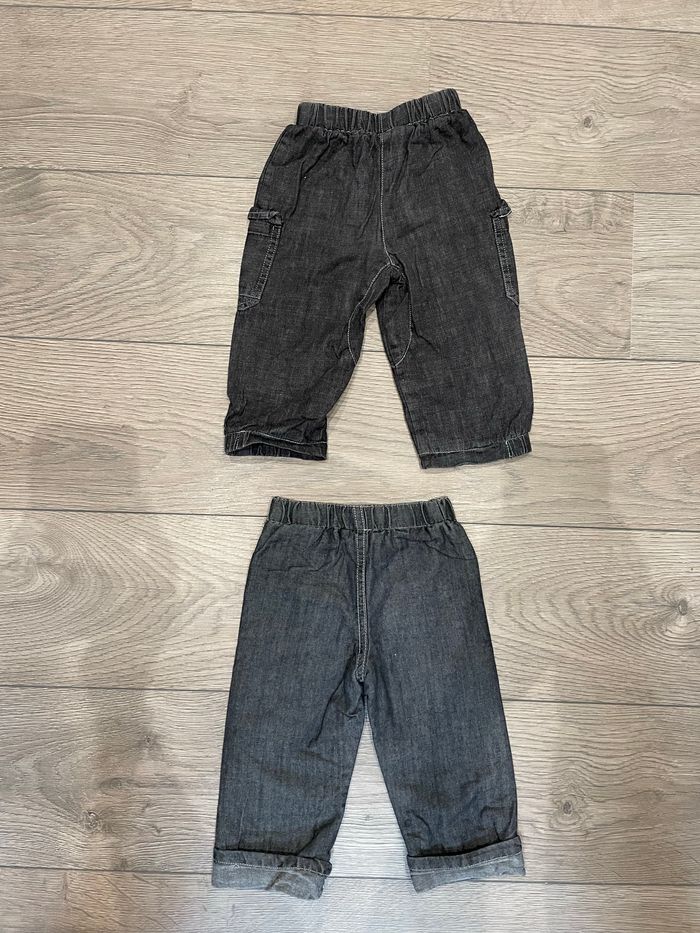 Lot de 2 pantalons Absorba 12 mois - photo numéro 2