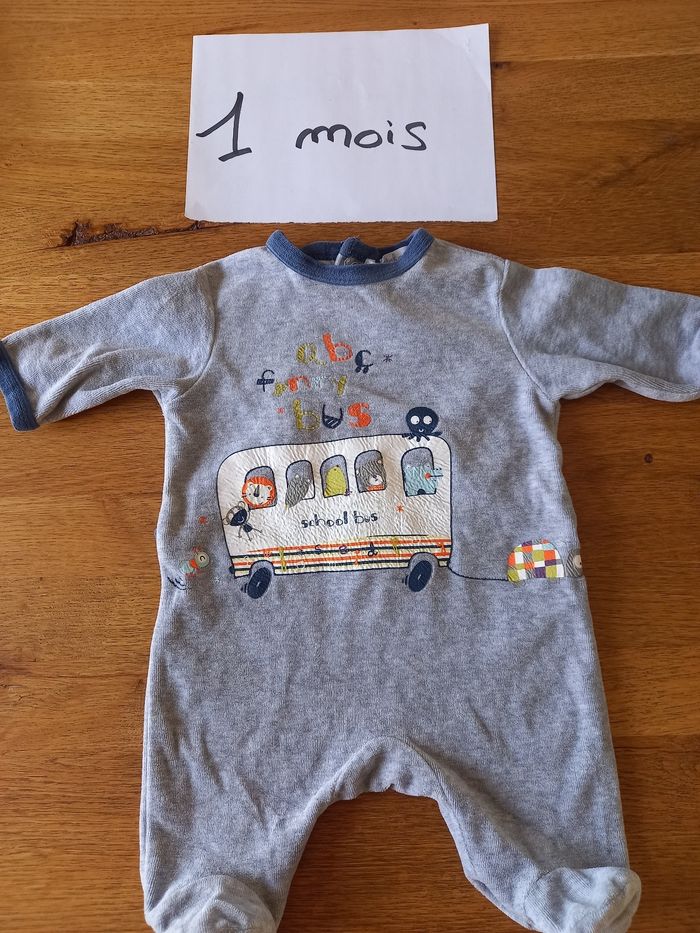 Lot 2 pyjamas hiver garçon 1 mois - photo numéro 3