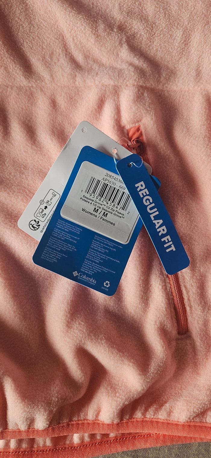Polaire Columbia Sequoia Grove 1/2 zip taille M neuve étiquette – pink sand/alpenglow - photo numéro 9
