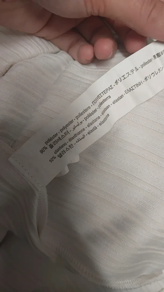 Robe blanche côtelé Zara - photo numéro 7