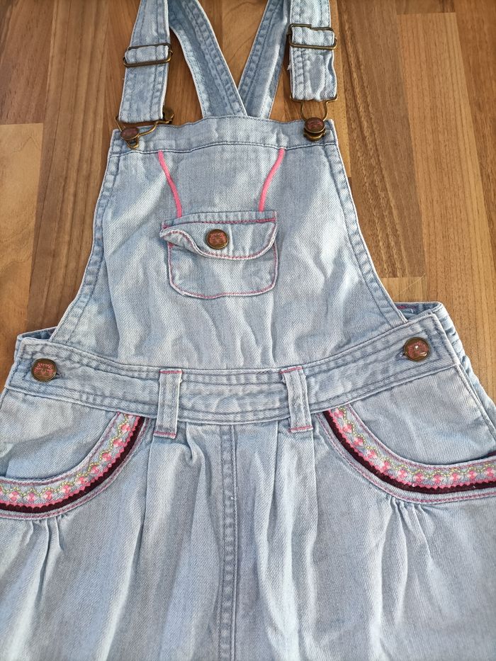 Robe salopette jean bleu clair 7 ans Sergent Major - photo numéro 3