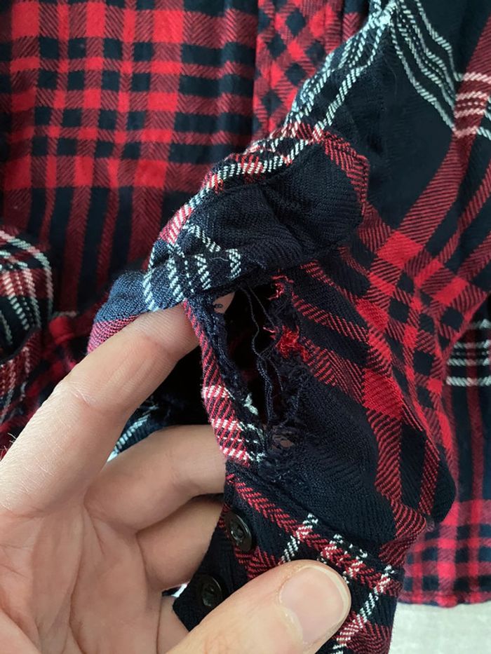 Superbe belle chemise à carreaux Zara taille M - photo numéro 14