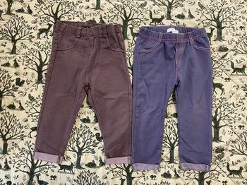 Lot de 2 leggings jeans
