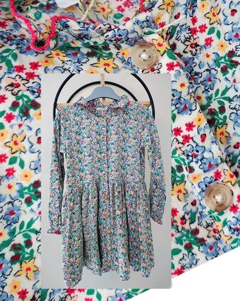 10 ans robe style liberty a col monoprix