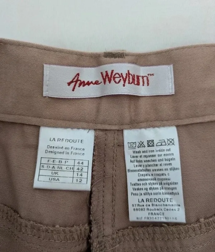 Pantalon d'été en coton - Anne Weyburn - taille 44 - photo numéro 3