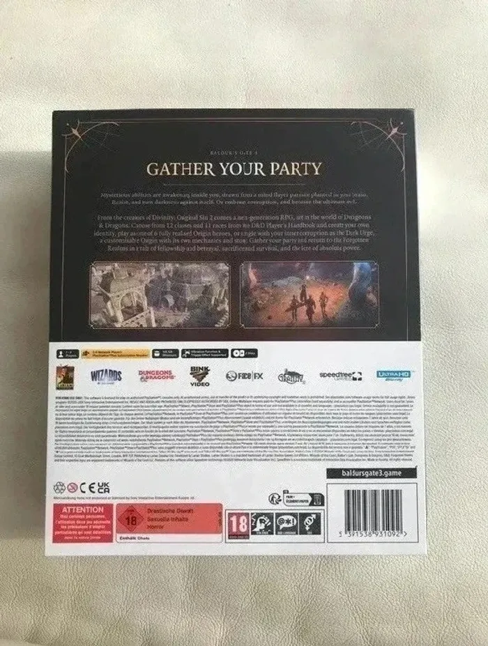 Baldur's Gate 3 Deluxe Edition Collector Playstation 5 PS5 Neuf Sans Jeu - photo numéro 2