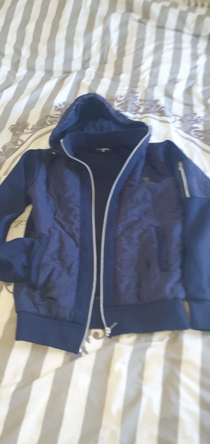 Veste zippée marine Armand Thiery taille M - photo numéro 2