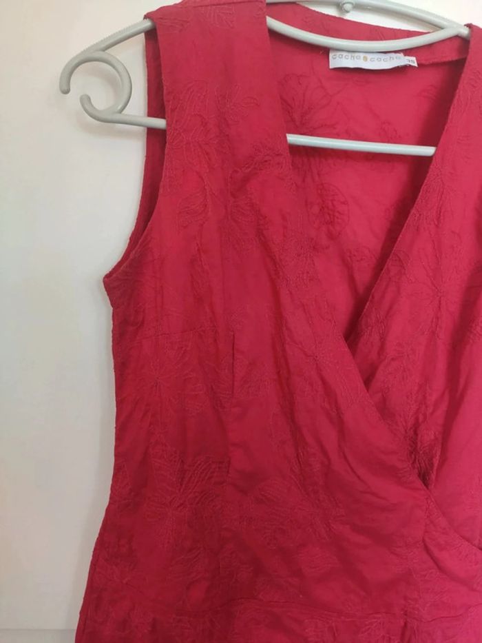 Cache Cache tunique rouge brodé 38 - photo numéro 2