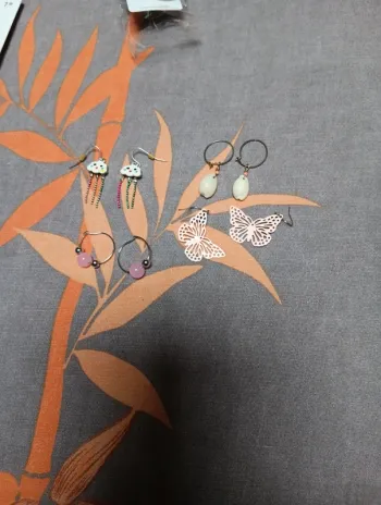 Lot de 4 paires de boucles oreilles enfant