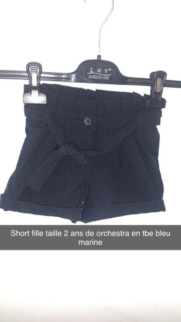Short fille taille 2 ans