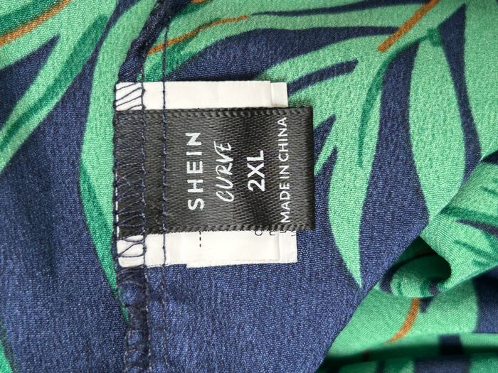 Combishort bleu/vert Shein Curve - Taille 2XL - photo numéro 4