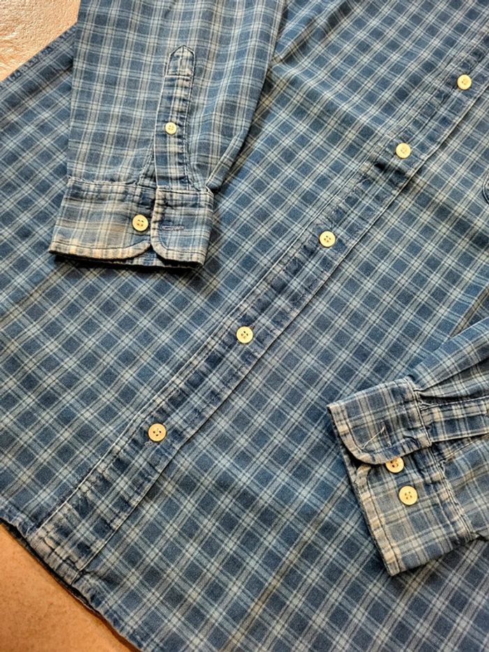 Chemise Levi's bleue à carreaux 100% coton - M - photo numéro 4