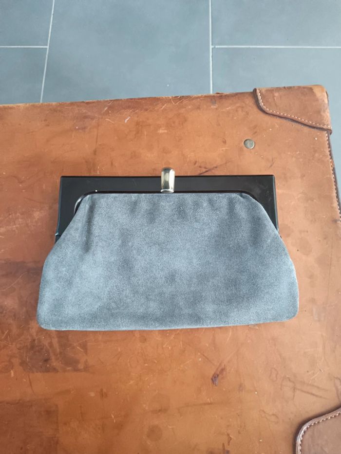 Pochette vintage grise