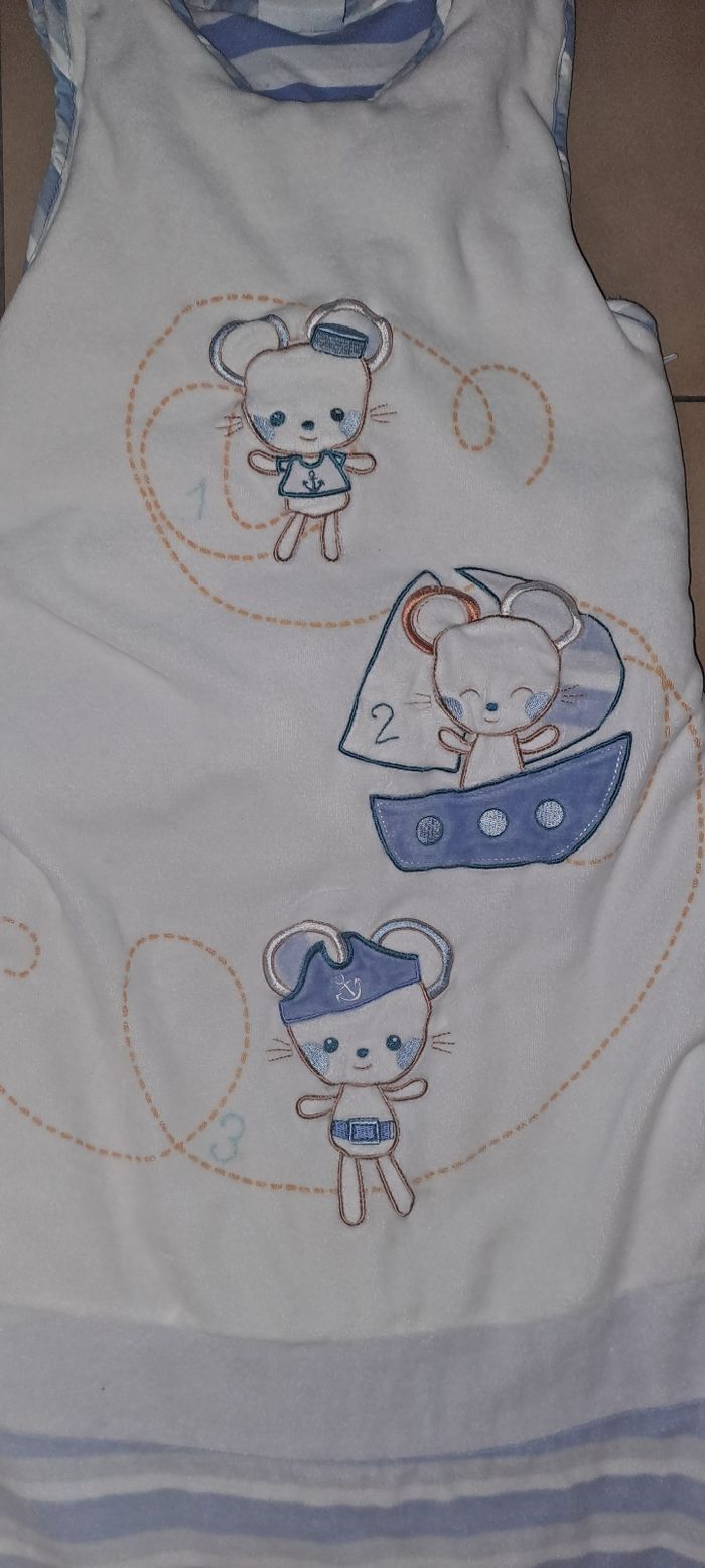 Gigoteuse bleu et blanche chaude - photo numéro 3