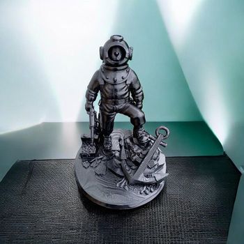 Figurine Impression 3D Tintin  en scaphandrier 