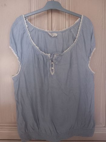 Top bleu et blanc H&M