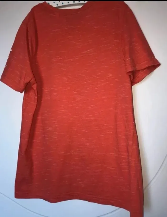 t-shirt manches courtes c&a garçon 9-10 ans 134-140 cm orange chiné motifs skateboards - photo numéro 8