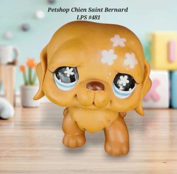 Little Petshop Chien Saint Bernard LPS #481 Hasbro