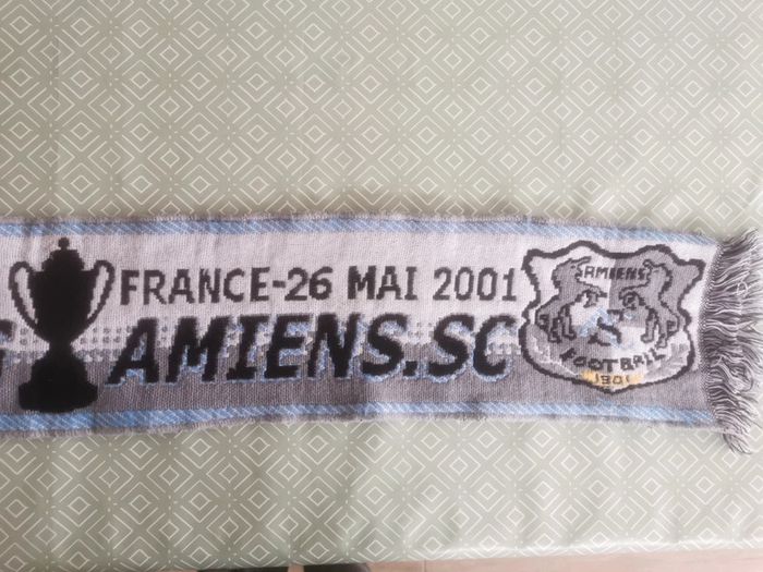 Écharpe vintage finale coupe de France 2001 Amiens vs Strasbourg - photo numéro 2