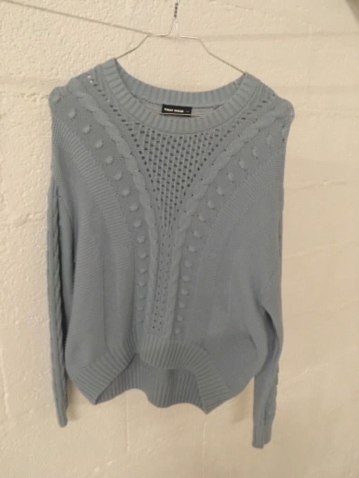 Pull bleu clair femme