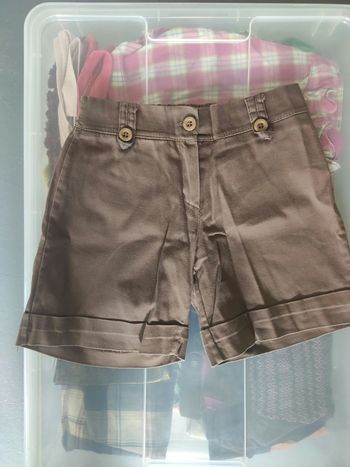 Short à revers marron 8 ans