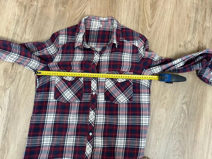 Chemise à carreaux femme Pimkie couleur bordeaux très bon état - photo numéro 5