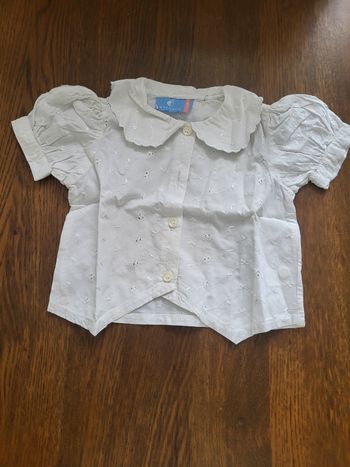 1 chemisier manche courte fille 2 ans 