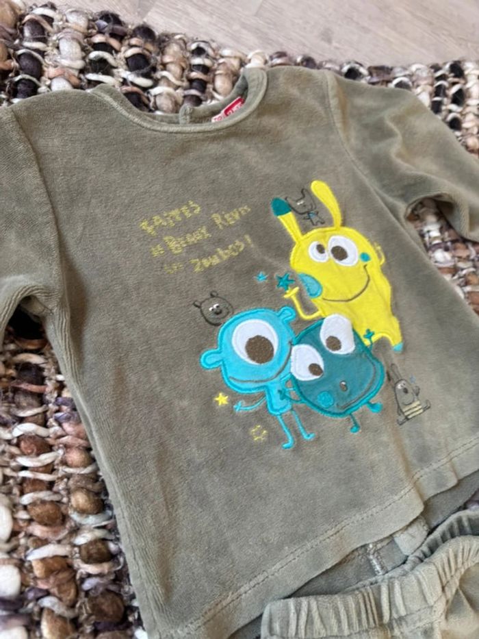 Pyjamas bébé 2 pièces 12 mois mixte - photo numéro 2