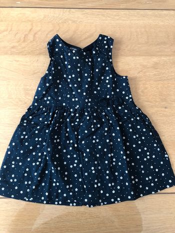 Robe fleuri bleu marine