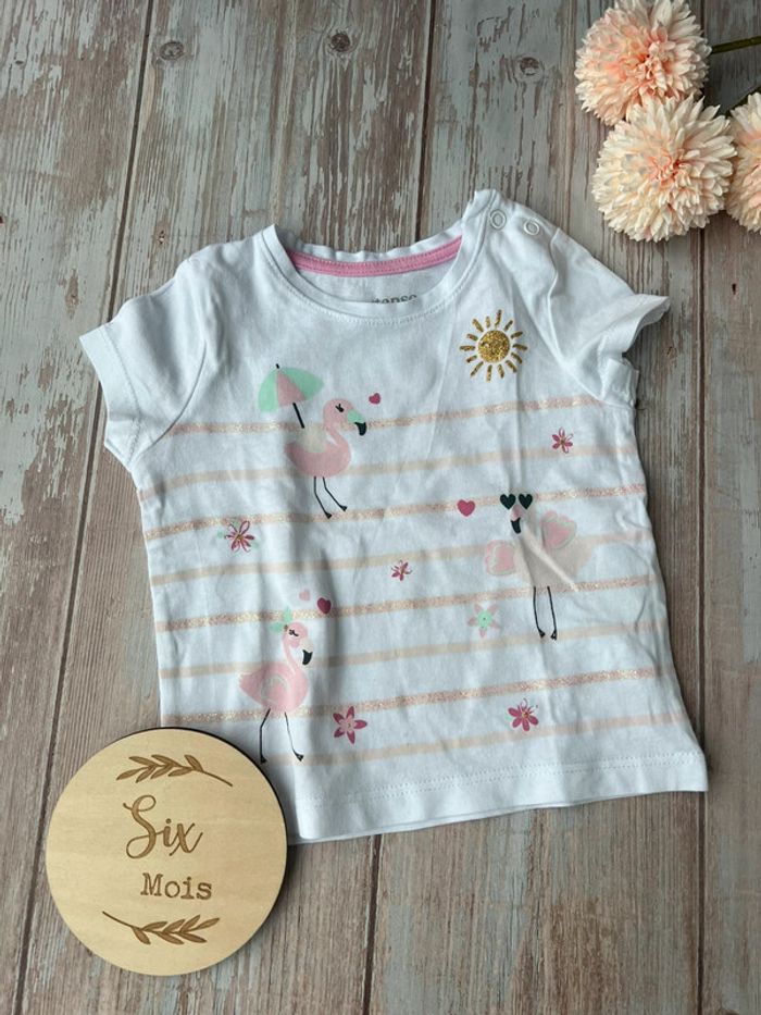 Lot 9 tshirts manches courtes + 1 bandeau 6 mois - photo numéro 10