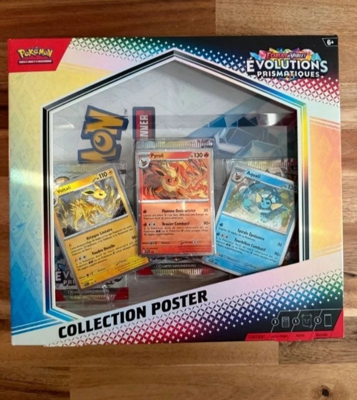 Coffret pokémon poster EV8.5 évolutions prismatiques
