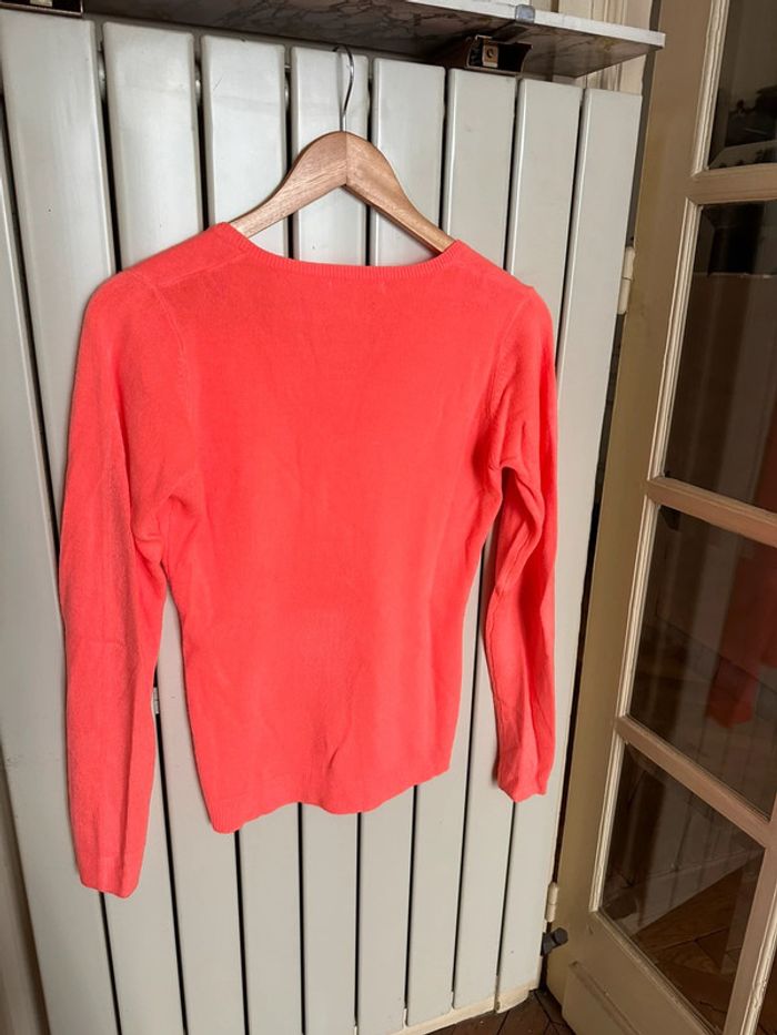 Pull orange col v S - photo numéro 3
