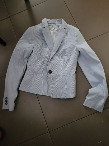 Veste rayee blanc et bleu h&m taille 36