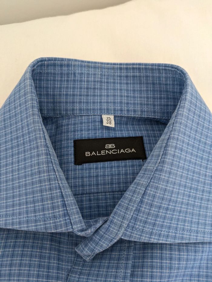 Chemise à carreaux en coton - Balenciaga - taille L (15/38) - photo numéro 5