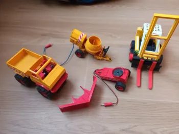 Tracteur et bétonnière joustra et funwick playmobil