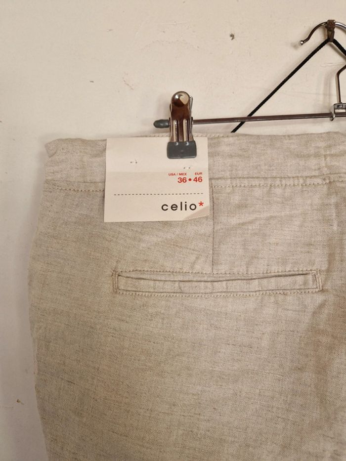 Pantalon blanc celio - photo numéro 4